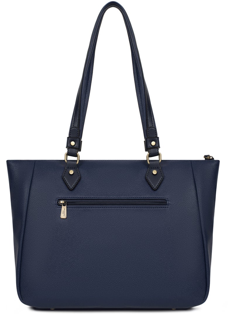 Borsa a spalla - a4 ronda hexagona Blu marino - Kiabi