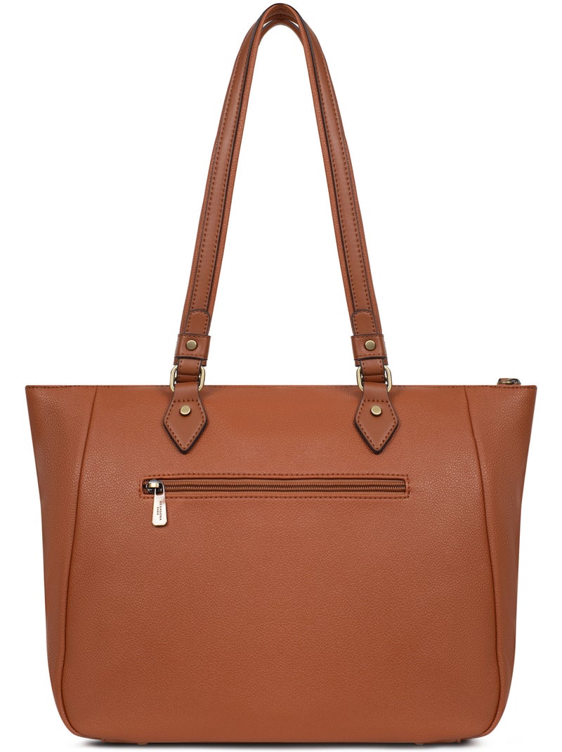 Borsa a spalla - a4 ronda hexagona Cognac - Kiabi