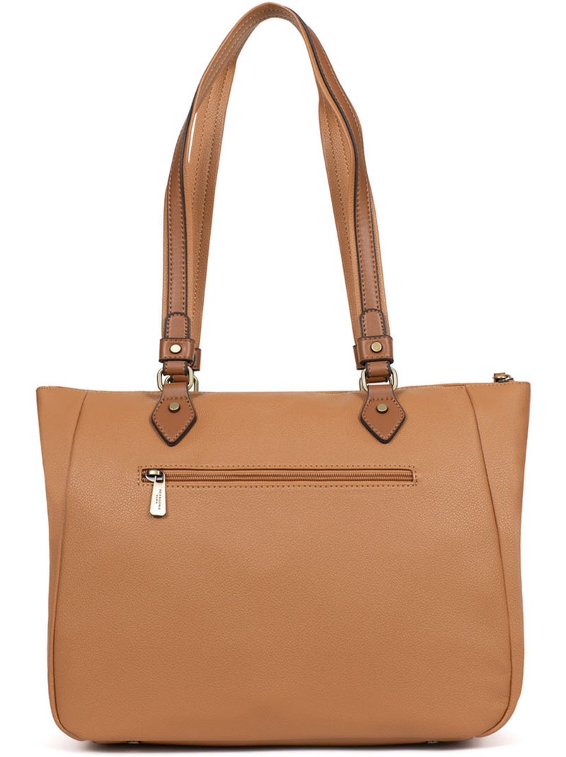 Borsa a spalla - a4 ronda hexagona Marrone chiaro - Kiabi