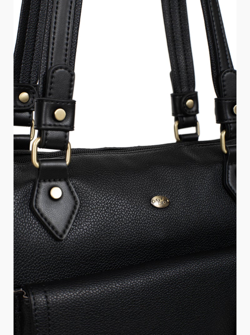 Borsa a spalla - a4 ronda hexagona Nero - Kiabi