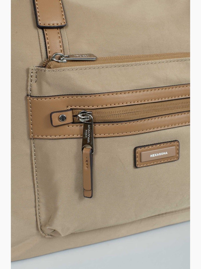 Borsa a spalla - a4 yona hexagona Beige sabbia - Kiabi