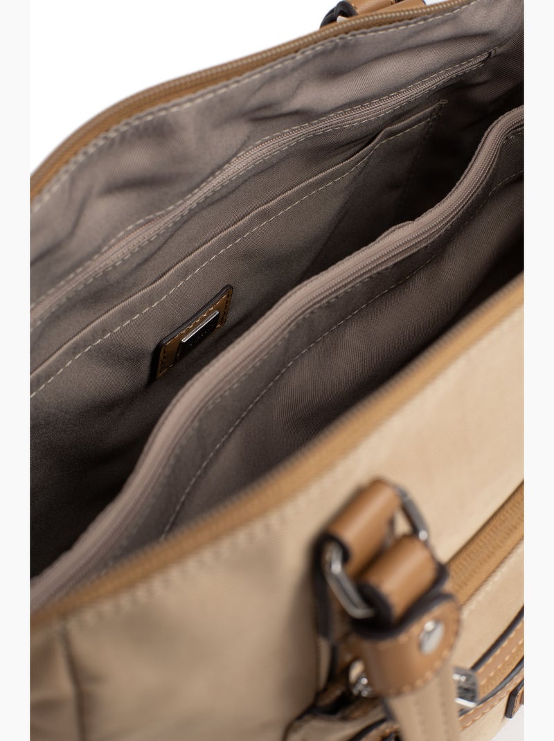 Borsa a spalla - a4 yona hexagona Beige sabbia - Kiabi