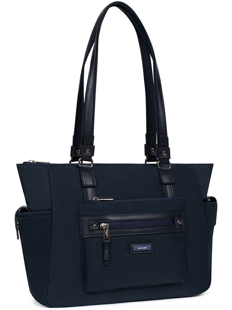 Borsa a spalla - a4 yona hexagona Blu notte - Kiabi