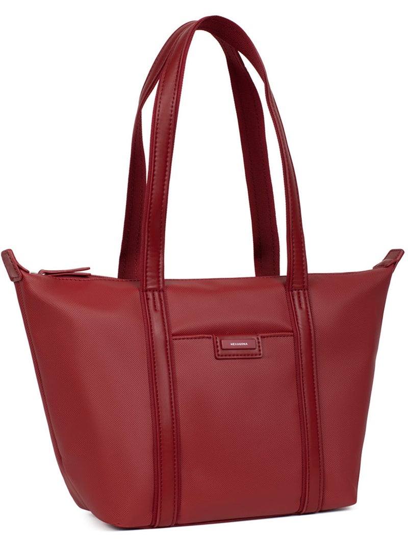 Borsa a spalla - media joyce hexagona Rosso scuro - Kiabi