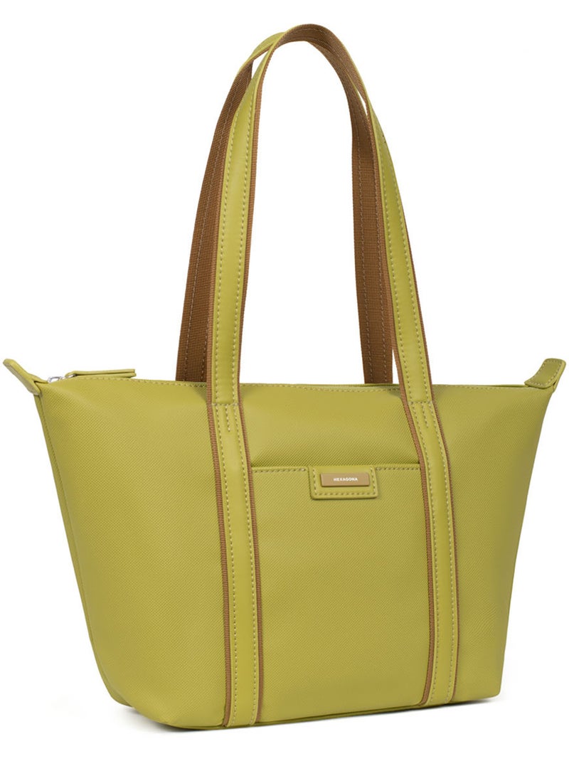 Borsa a spalla - media joyce hexagona Verde anice - Kiabi