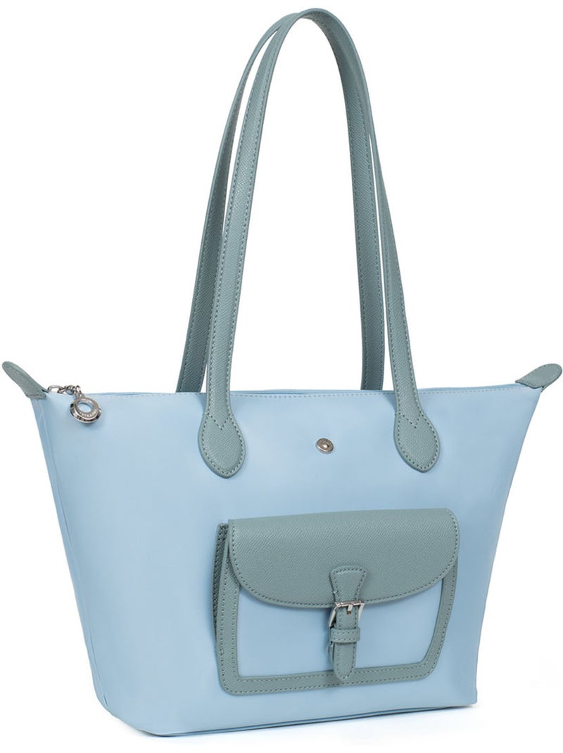 Borsa a spalla - media kiana hexagona Blu cielo - Kiabi