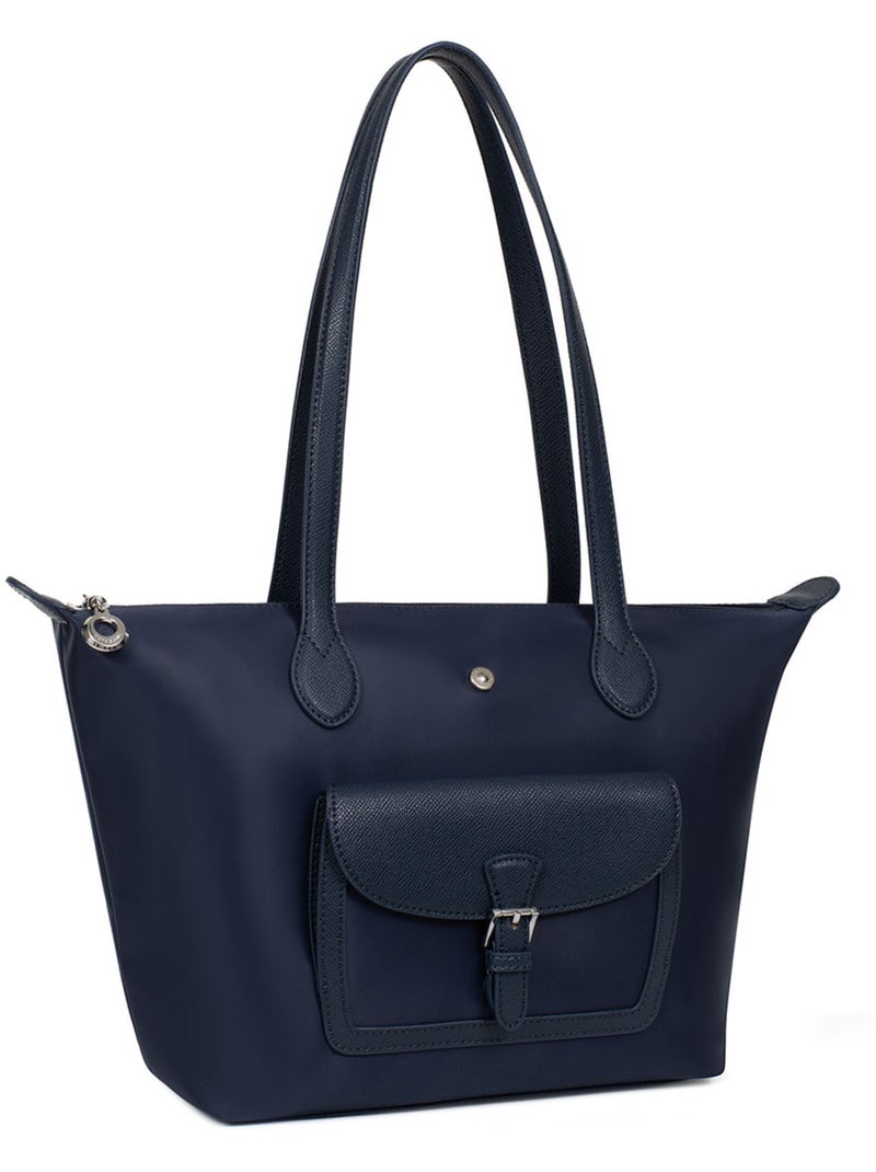Borsa a spalla - media kiana hexagona Blu marino - Kiabi