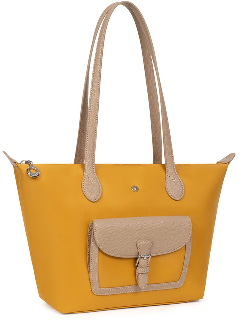 Borsa a spalla - media kiana hexagona Giallo - Kiabi