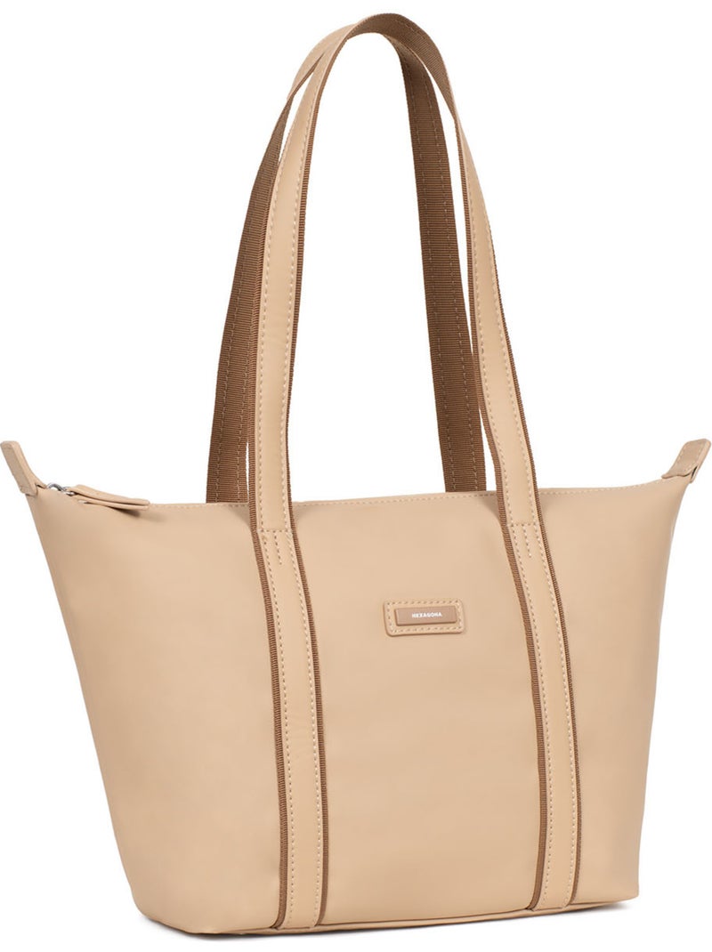 Borsa a spalla - media tara hexagona Beige sabbia - Kiabi