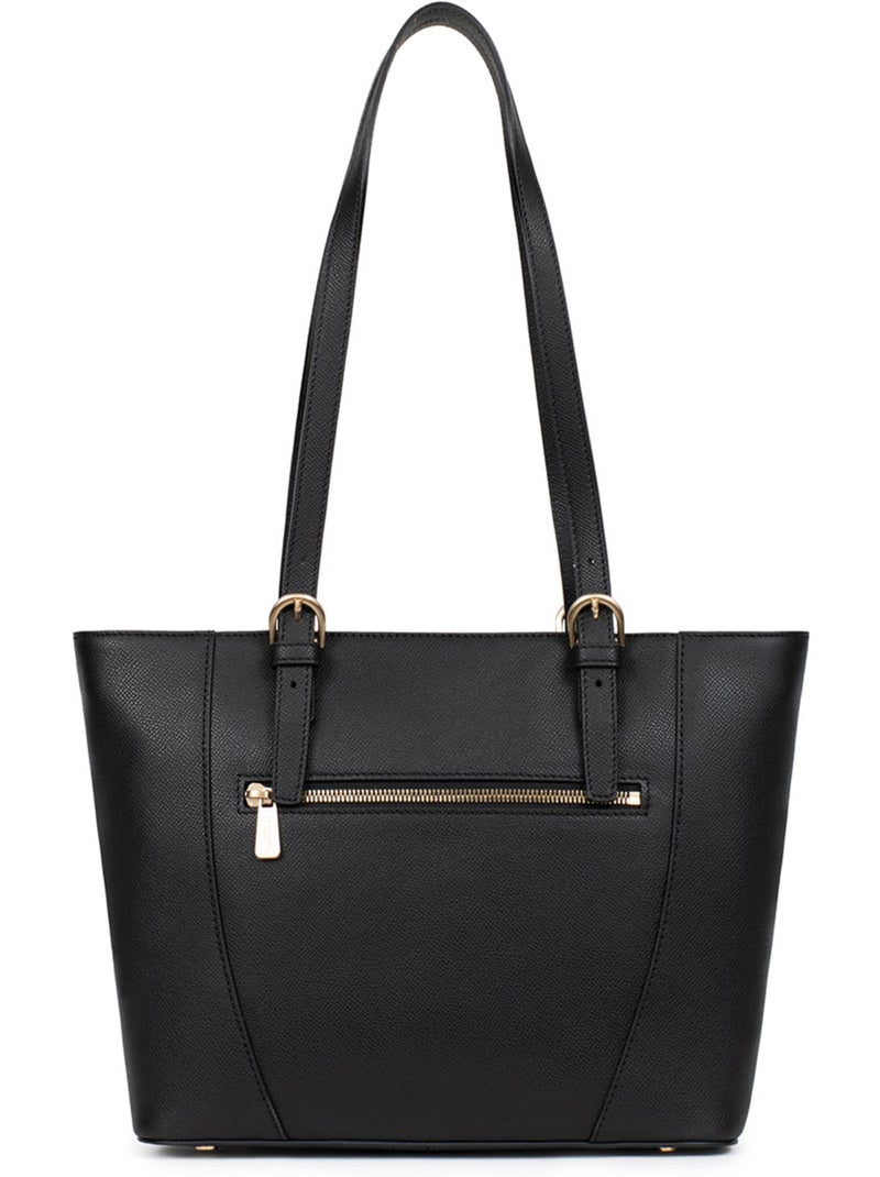 Borsa a spalla - Pelle AUDE Nero - Kiabi