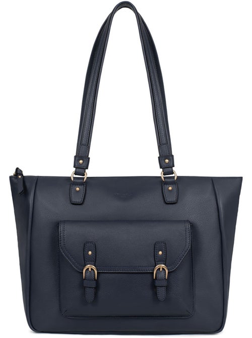 Borsa a spalla 2 manici - a4 - pelle di vitello taima hexagona - Kiabi