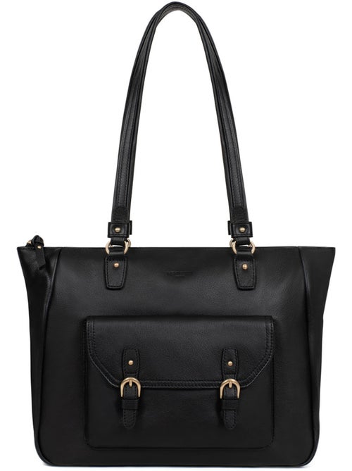Borsa a spalla 2 manici - a4 - pelle di vitello taima hexagona - Kiabi