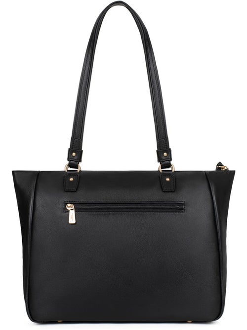 Borsa a spalla 2 manici - a4 - pelle di vitello taima hexagona - Kiabi