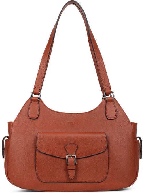 Borsa a spalla 2 manici - Pelle MIRABELLE - Kiabi