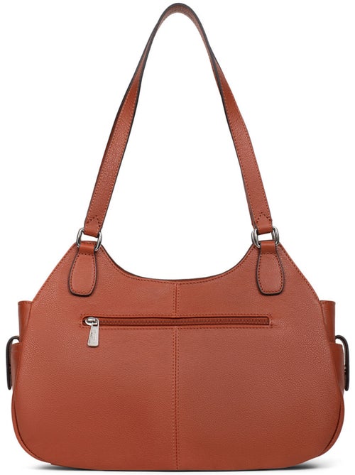Borsa a spalla 2 manici - Pelle MIRABELLE - Kiabi
