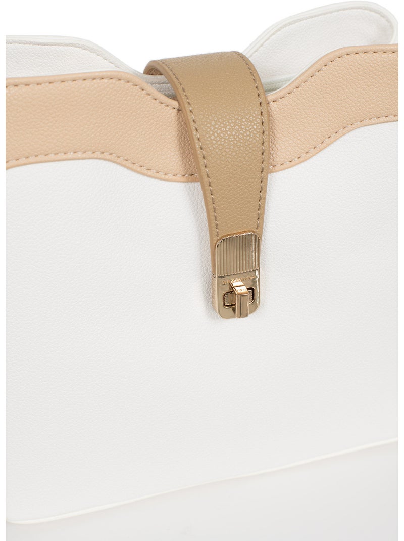 Borsa a spalla con 1 manico lys hexagona Bianco Multicolore - Kiabi