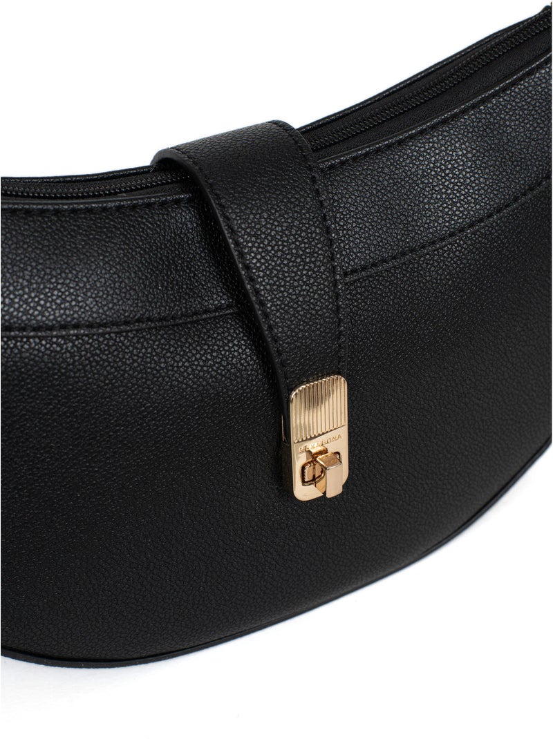 Borsa a spalla con 1 manico lys hexagona Nero - Kiabi