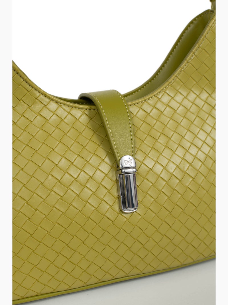 Borsa a spalla con 1 manico nila hexagona Verde chiaro - Kiabi