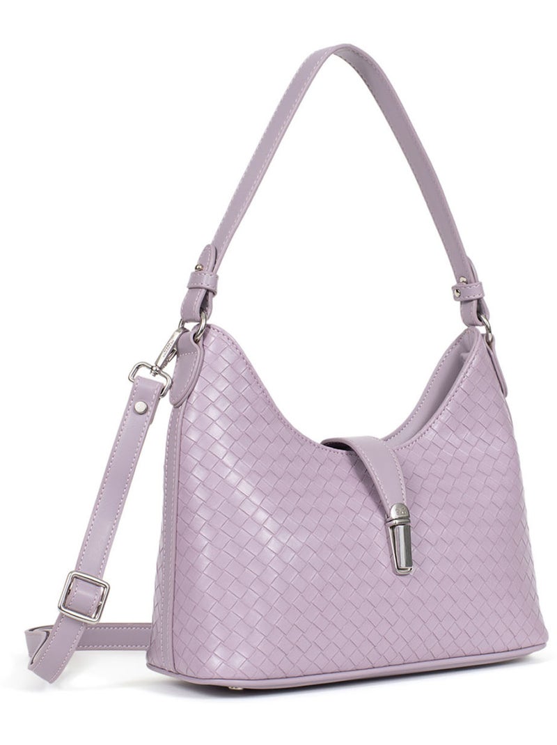 Borsa a spalla con 1 manico NILA Lilla chiaro - Kiabi