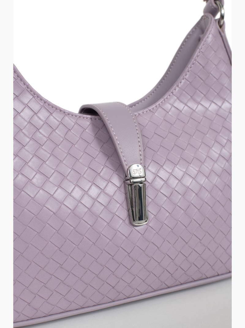 Borsa a spalla con 1 manico NILA Lilla chiaro - Kiabi