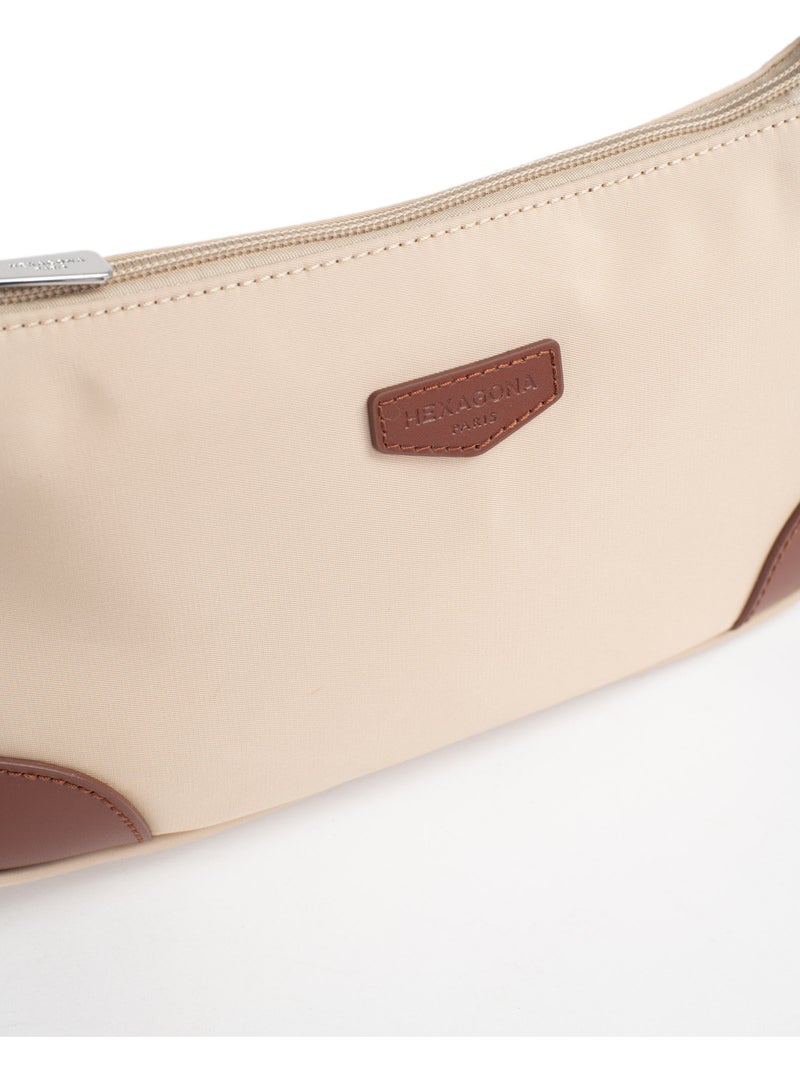 Borsa a spalla con 1 manico pop hexagona Beige sabbia - Kiabi