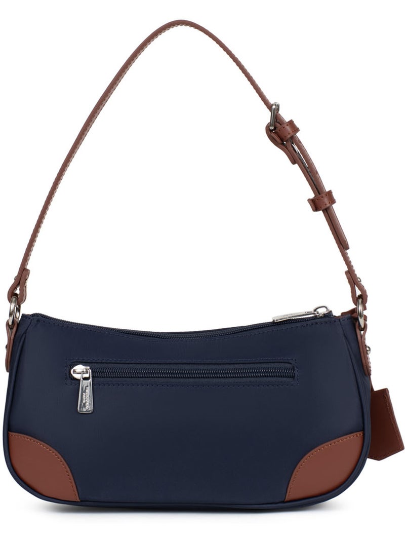 Borsa a spalla con 1 manico pop hexagona Blu marino - Kiabi