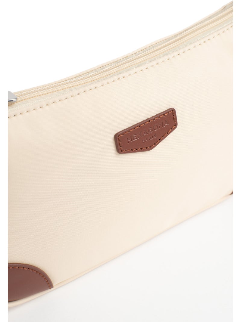 Borsa a spalla con 1 manico pop hexagona Crema - Kiabi