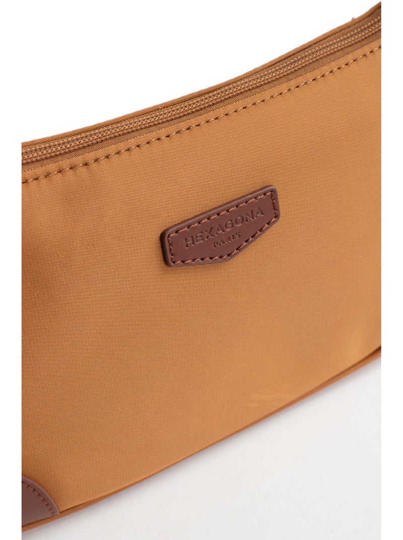 Borsa a spalla con 1 manico pop hexagona Marrone caramello - Kiabi