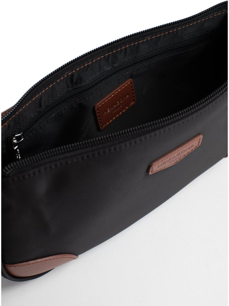 Borsa a spalla con 1 manico pop hexagona Nero Marrone - Kiabi