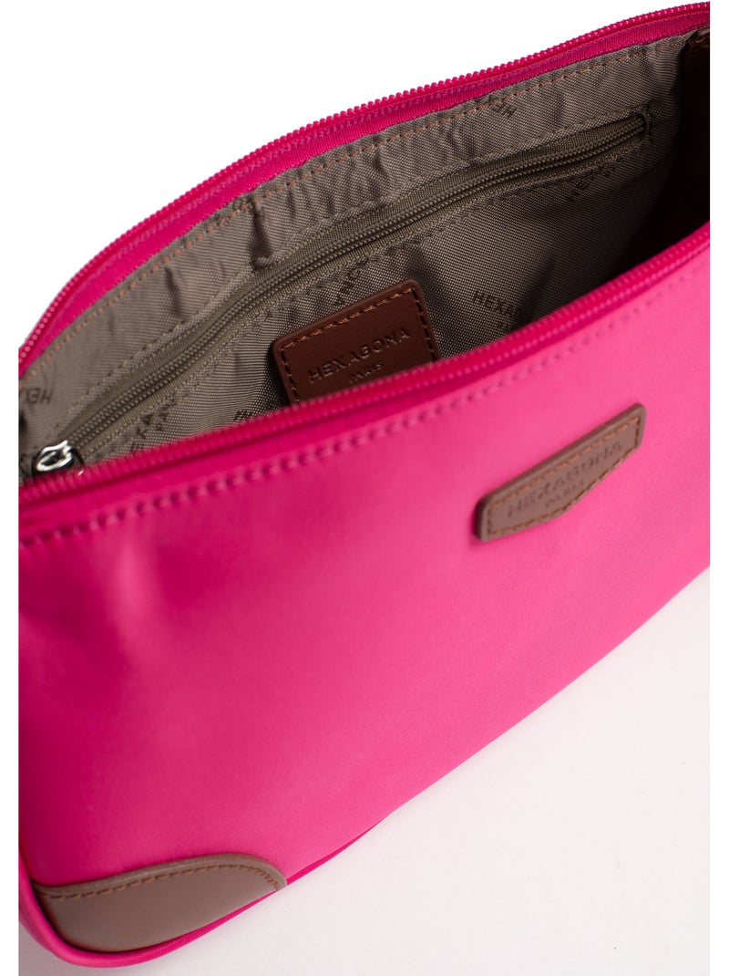 Borsa a spalla con 1 manico pop hexagona Rosa fucsia - Kiabi