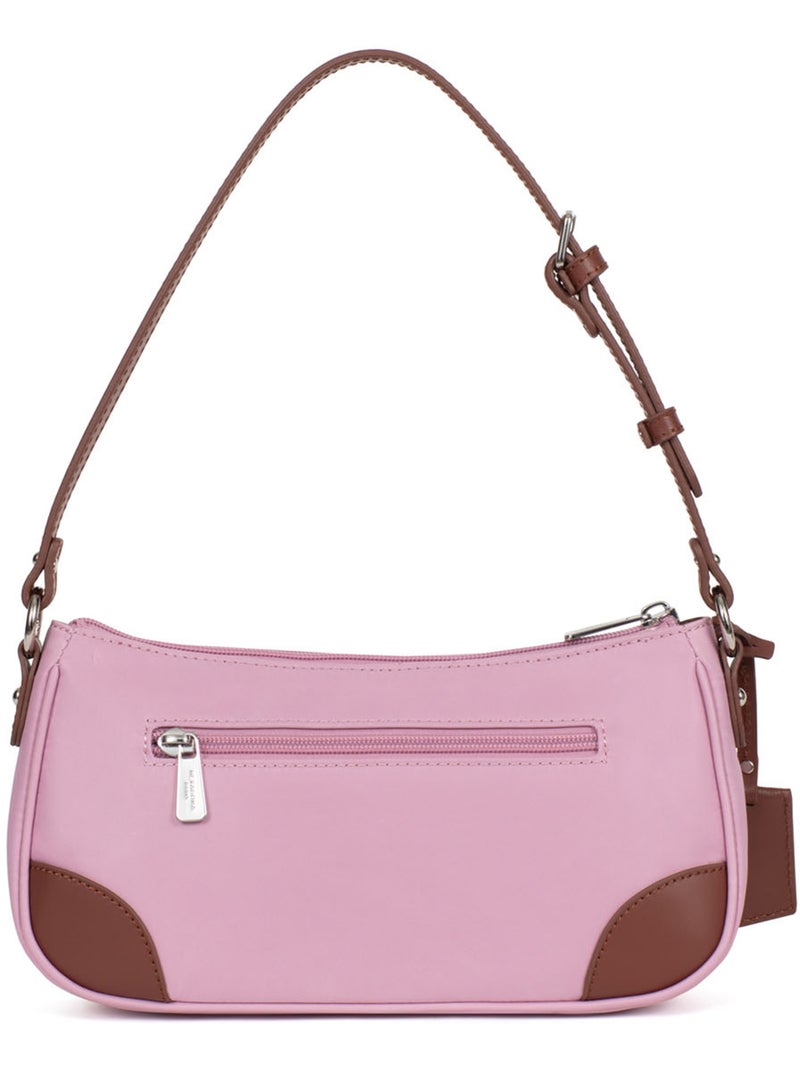 Borsa a spalla con 1 manico pop hexagona Rosa pallido - Kiabi