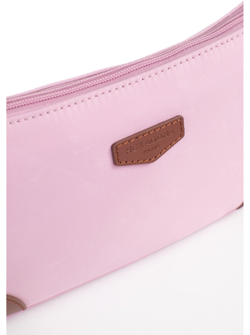 Borsa a spalla con 1 manico pop hexagona Rosa pallido - Kiabi