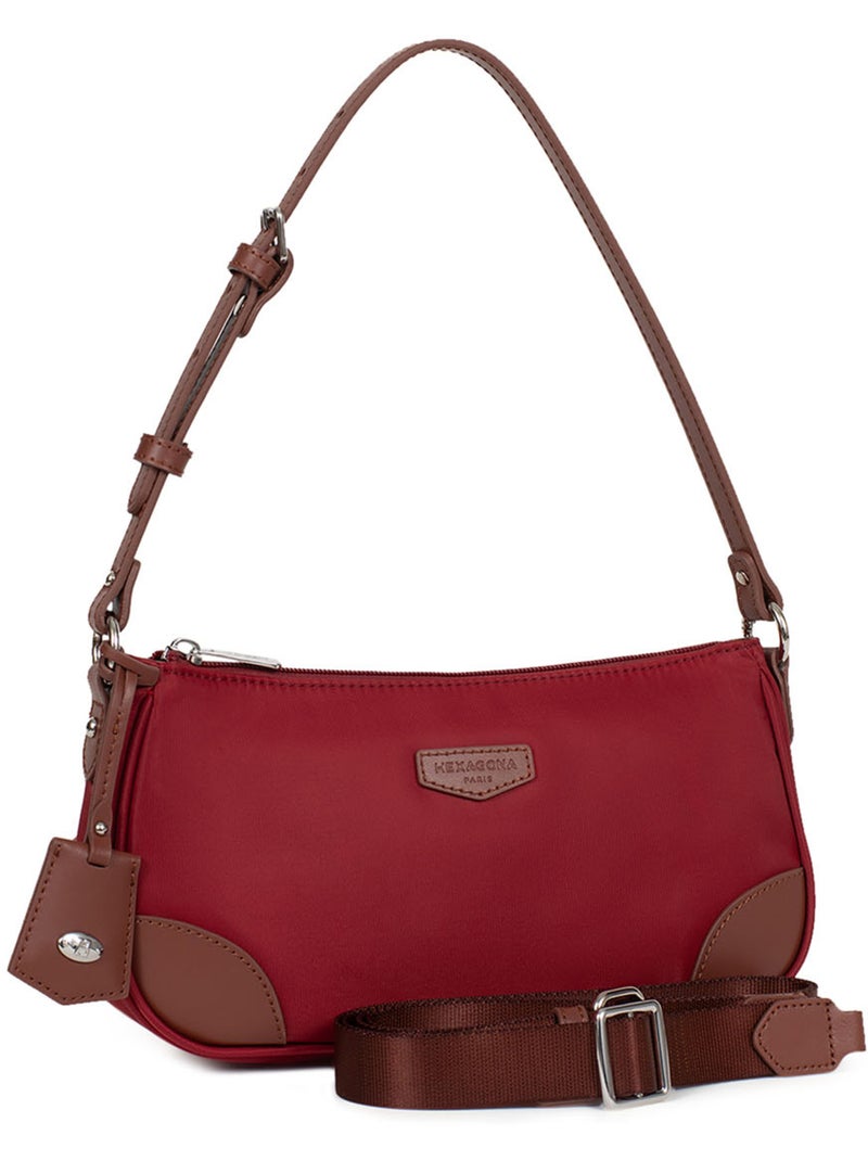 Borsa a spalla con 1 manico pop hexagona Rosso - Kiabi