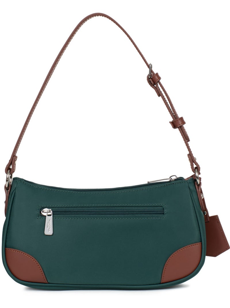 Borsa a spalla con 1 manico pop hexagona Verde smeraldo - Kiabi