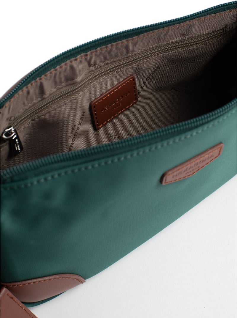 Borsa a spalla con 1 manico pop hexagona Verde smeraldo - Kiabi