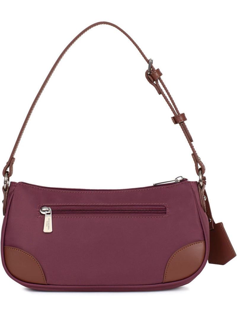Borsa a spalla con 1 manico pop hexagona Viola prugna - Kiabi