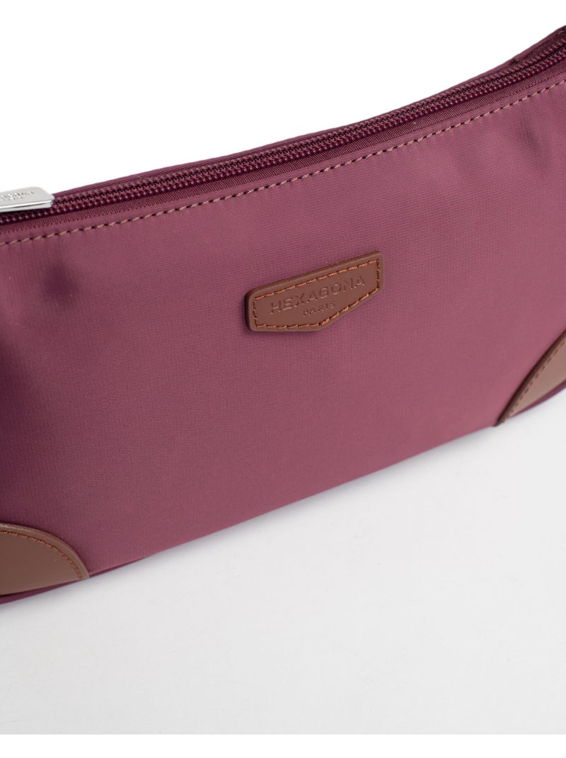Borsa a spalla con 1 manico pop hexagona Viola prugna - Kiabi