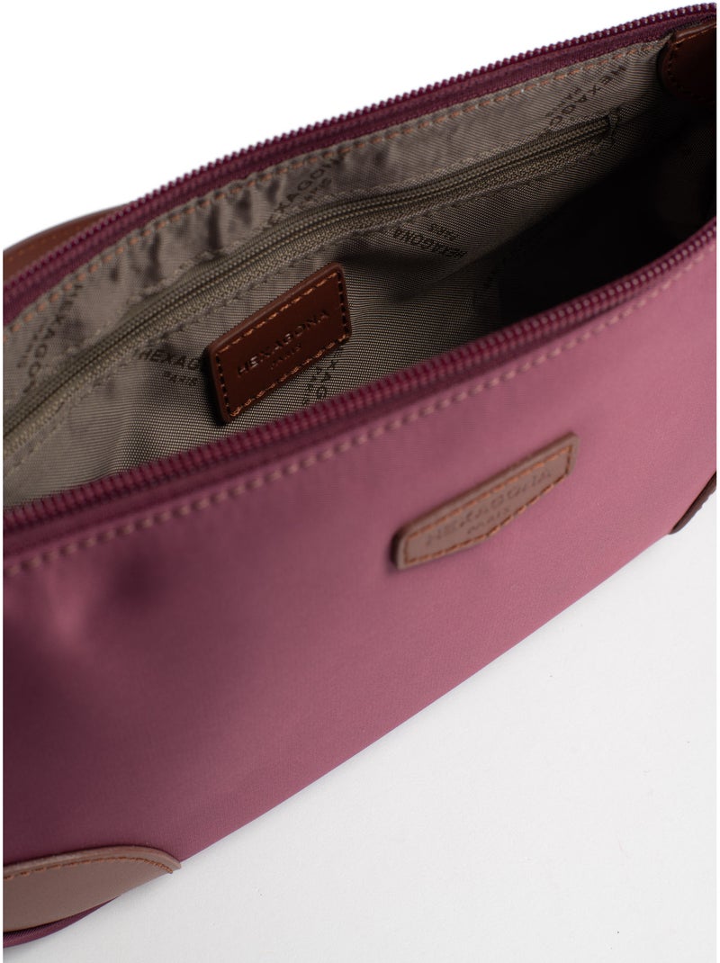 Borsa a spalla con 1 manico pop hexagona Viola prugna - Kiabi