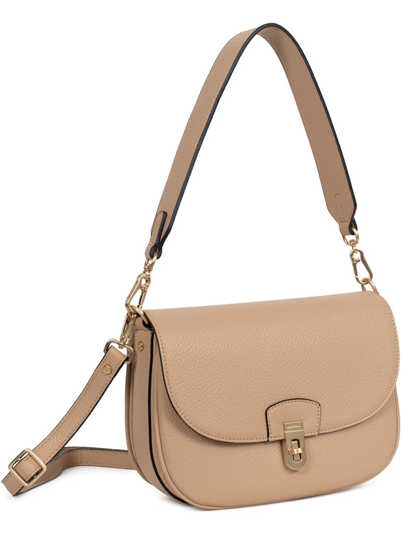 Borsa a spalla con 1 manico ZORA Beige sabbia - Kiabi