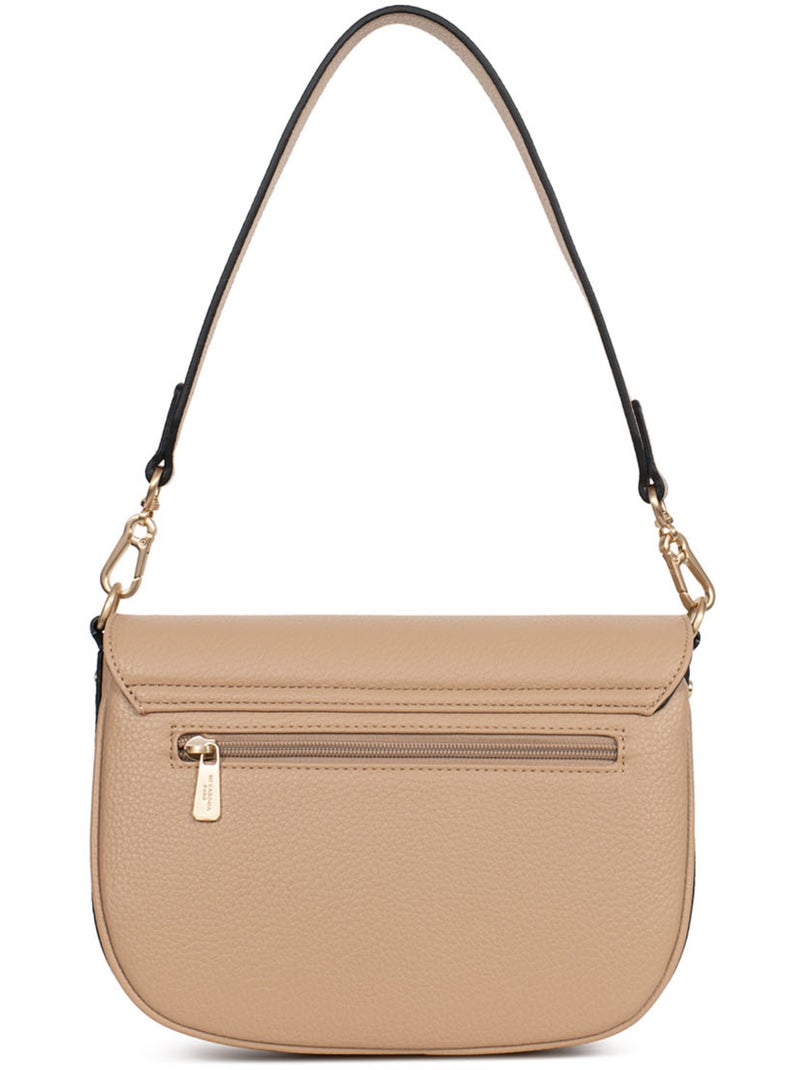 Borsa a spalla con 1 manico zora hexagona Beige sabbia - Kiabi