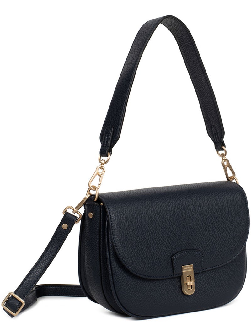 Borsa a spalla con 1 manico zora hexagona Blu notte - Kiabi