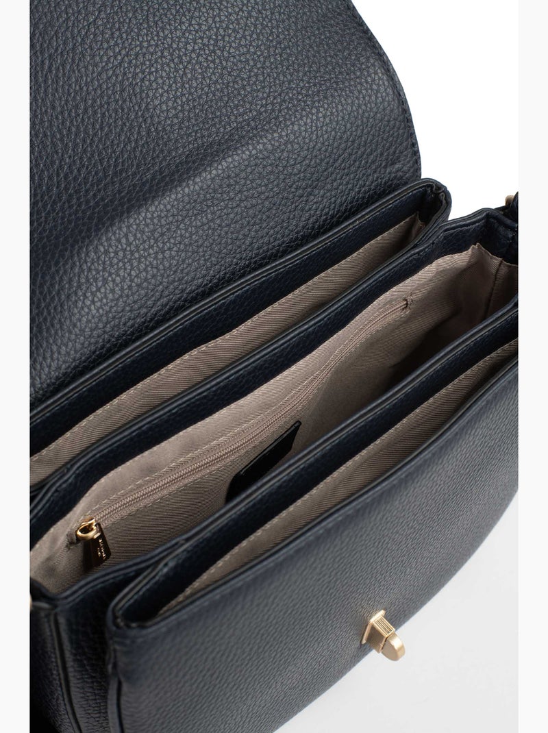 Borsa a spalla con 1 manico zora hexagona Blu notte - Kiabi