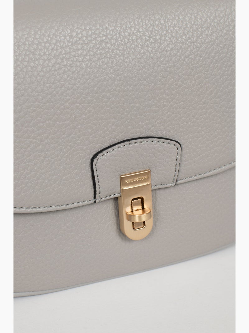 Borsa a spalla con 1 manico zora hexagona Grigio chiaro - Kiabi