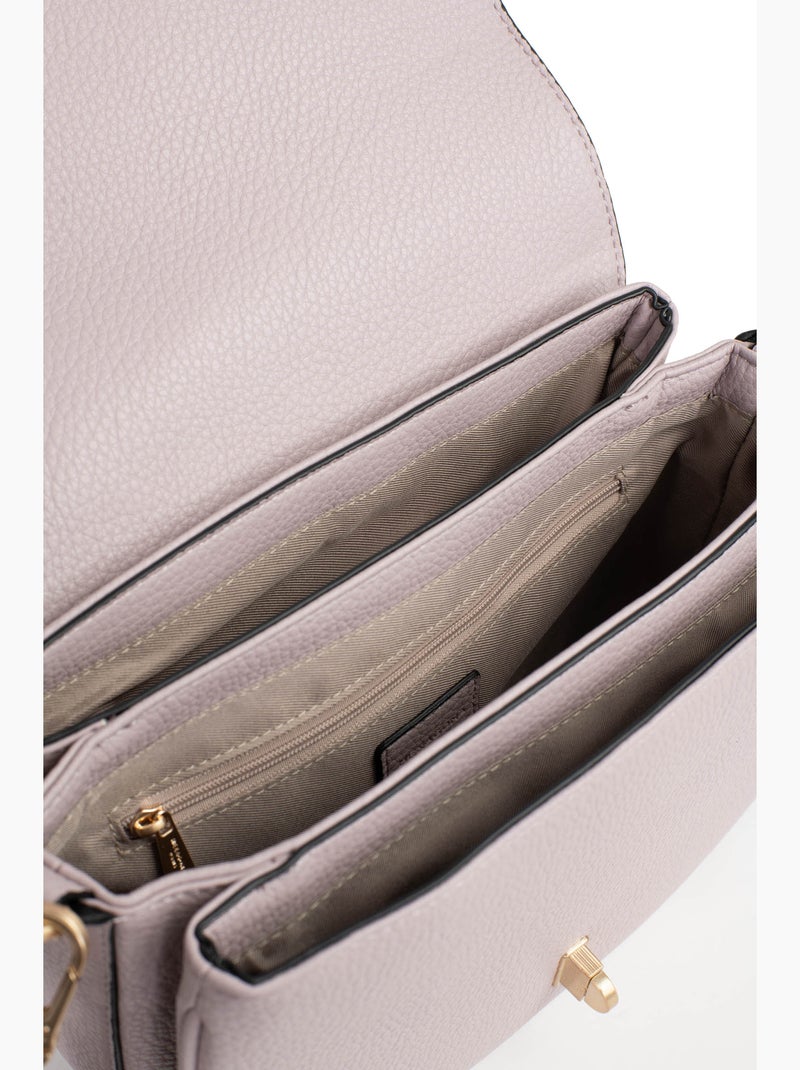 Borsa a spalla con 1 manico zora hexagona Lilla chiaro - Kiabi