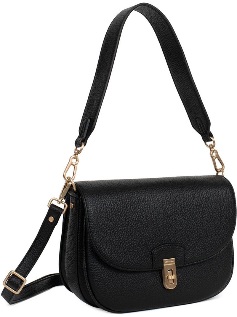 Borsa a spalla con 1 manico zora hexagona Nero - Kiabi