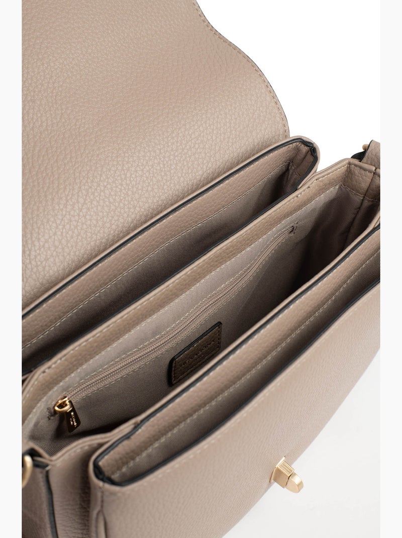 Borsa a spalla con 1 manico zora hexagona Tortora - Kiabi