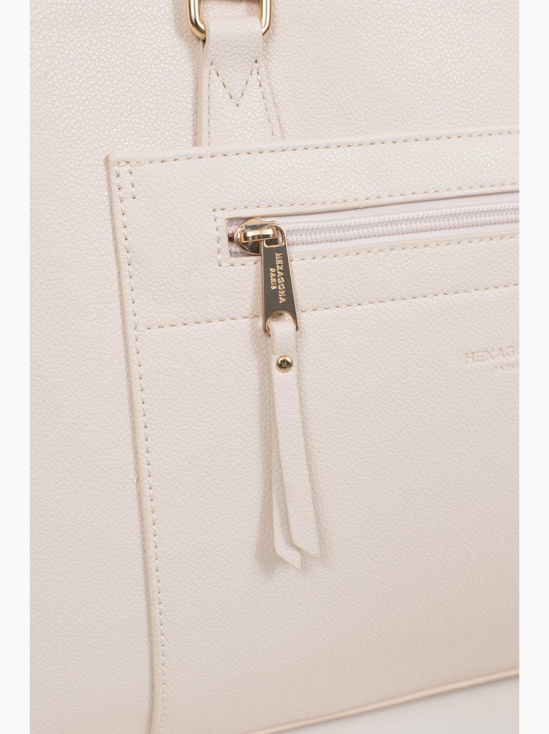 Borsa a spalla con 2 manici - 13" & A4 LYS Avorio - Kiabi