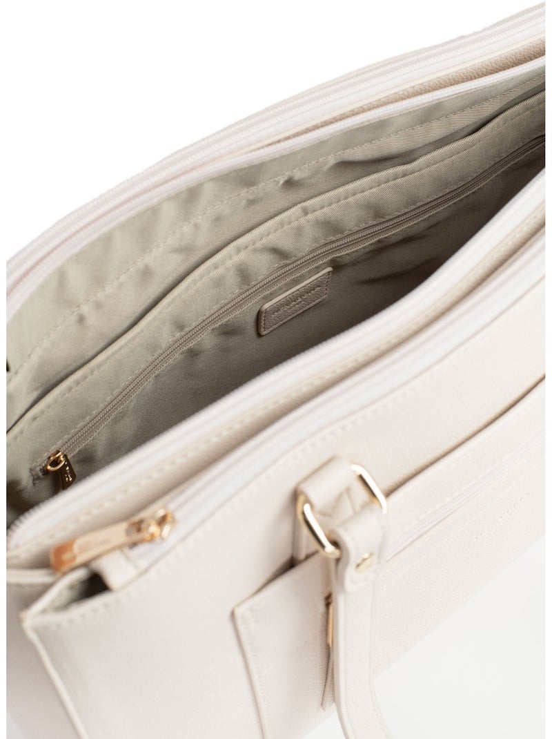 Borsa a spalla con 2 manici - 13" & A4 LYS Avorio - Kiabi