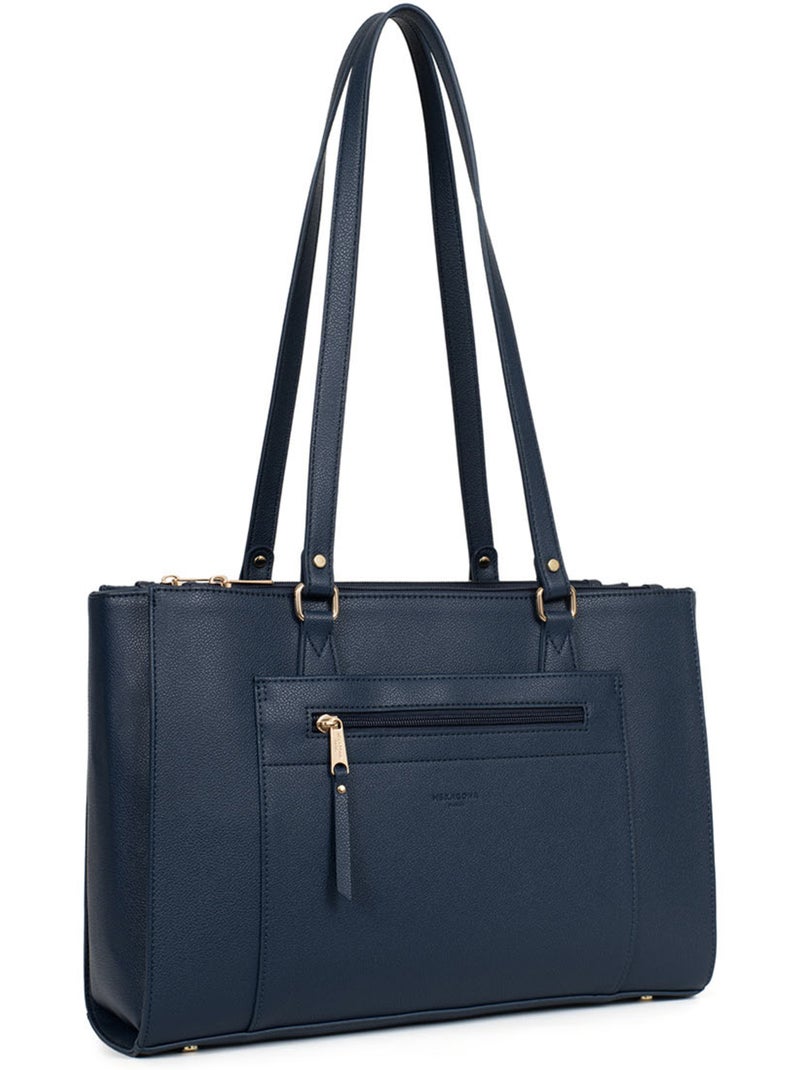 Borsa a spalla con 2 manici - 13" & A4 LYS Blu marino - Kiabi