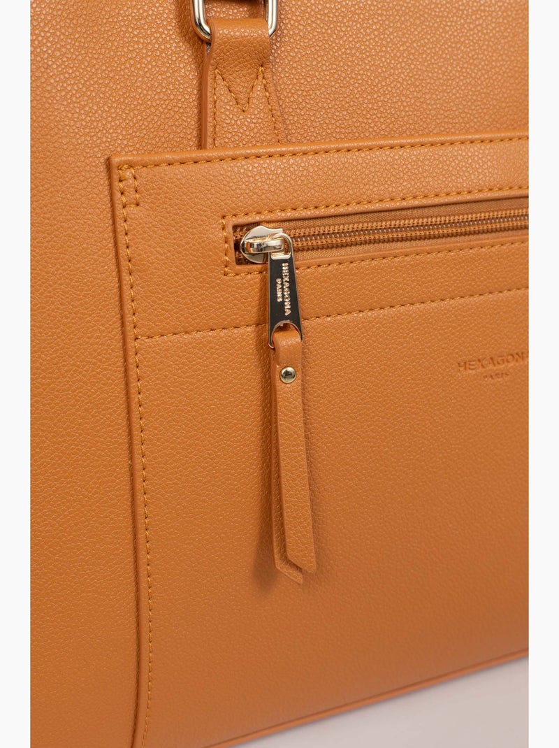 Borsa a spalla con 2 manici - 13" & A4 LYS Marrone chiaro - Kiabi
